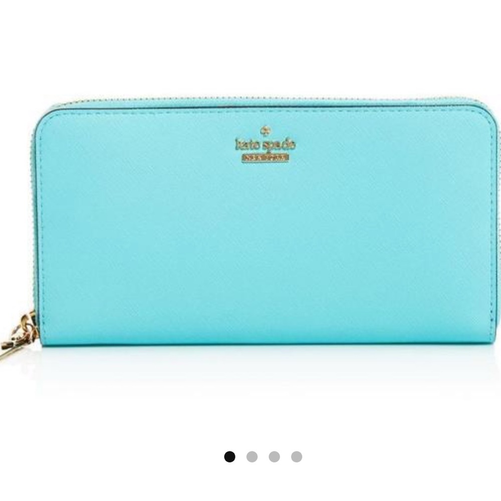 Kate Spade Atoll Blue Cameron Street Lacey Wallet - Picture 2 of 5